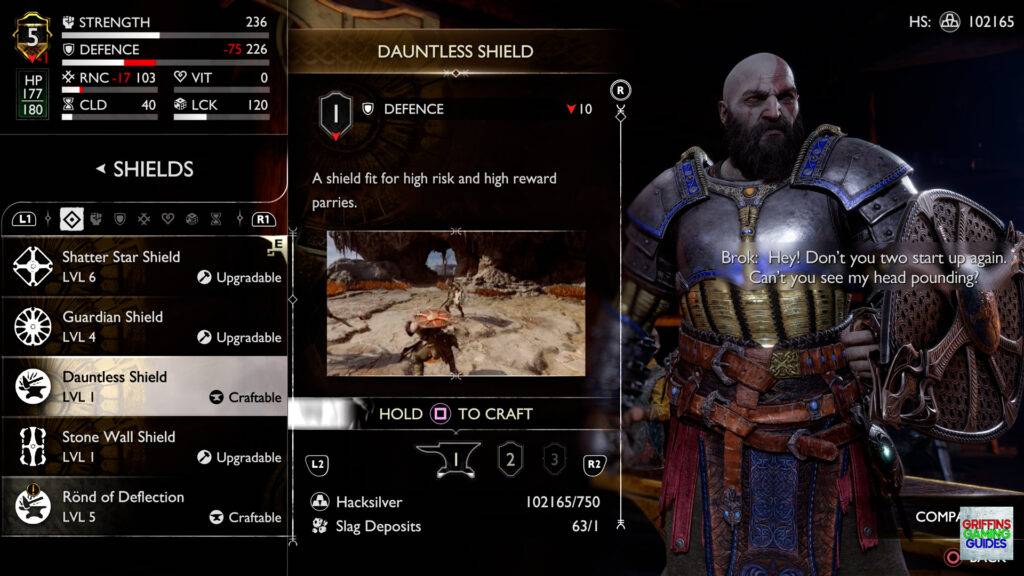 God Of War Ragnarök Phalanx Trophy Guide 4 God Of War Ragnarok Phalanx Dauntless Shield Crafting.